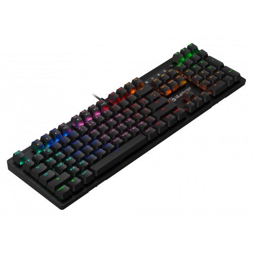 Клавиатура A4Tech B820R механическая черный USB for gamer LED (B820R BLACK (BLUE SWITCH)) кабель 1.8м