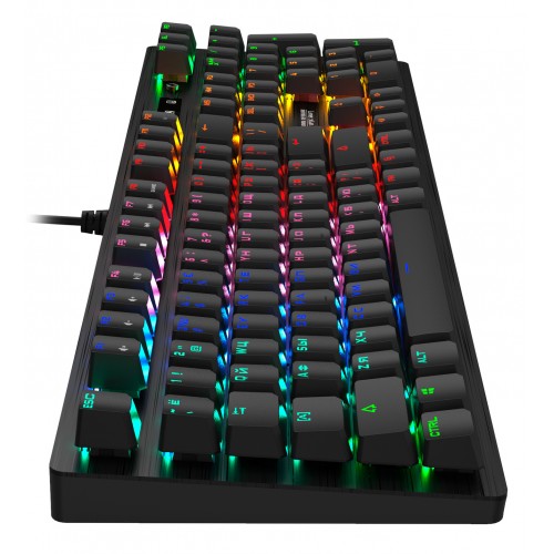 Клавиатура A4Tech B820R механическая черный USB for gamer LED (B820R BLACK (BLUE SWITCH)) кабель 1.8м