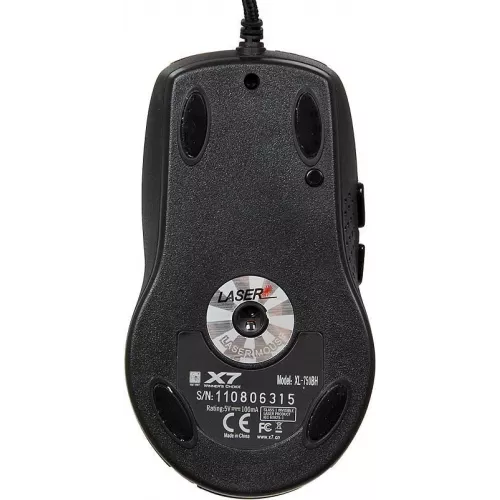 Мышь A4Tech XL-750BH рисунок лазерная 3600dpi USB 6but