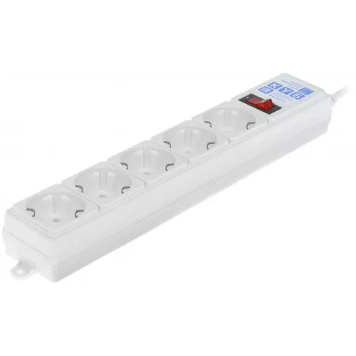 Сетевой фильтр Powercube SPG-B-10-WHITE 3м (5 розеток) белый (коробка)