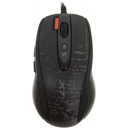 Мышь A4Tech V-Track F5 черный/рисунок оптическая 3000dpi USB 6but