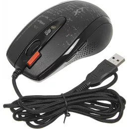 Мышь A4Tech V-Track F5 черный/рисунок оптическая 3000dpi USB 6but