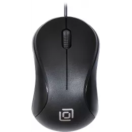 Мышь Оклик 115S черный оптическая 1200dpi USB для ноутбука 3but (711636)