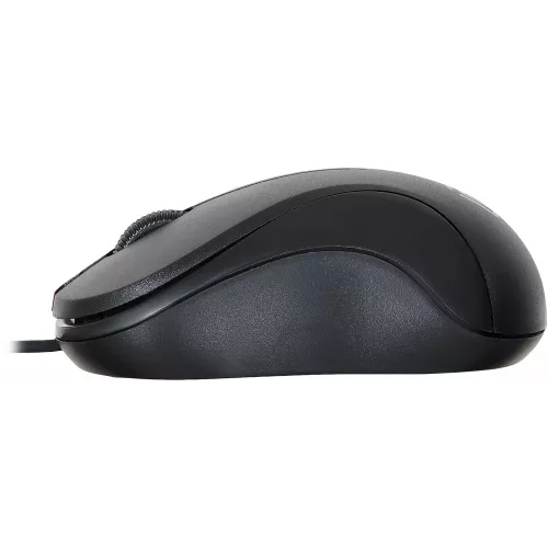 Мышь Оклик 115S черный оптическая 1200dpi USB для ноутбука 3but (711636)