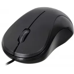 Мышь Оклик 115S черный оптическая 1200dpi USB для ноутбука 3but (711636)