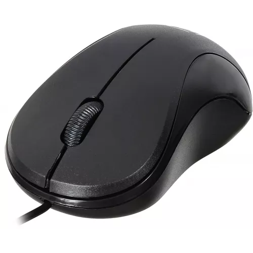 Мышь Оклик 115S черный оптическая 1200dpi USB для ноутбука 3but (711636)