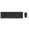 Клавиатура + мышь A4Tech 3330N клав:черный мышь:черный USB беспроводная Multimedia