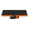 Клавиатура + мышь A4Tech Fstyler F1010 клав:черный/оранжевый мышь:черный/оранжевый USB Multimedia (F1010 ORANGE)