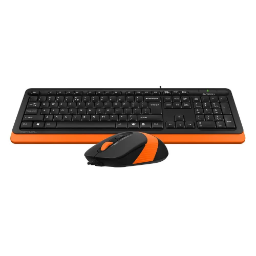 Клавиатура + мышь A4Tech Fstyler F1010 клав:черный/оранжевый мышь:черный/оранжевый USB Multimedia (F1010 ORANGE)