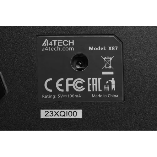 Мышь A4Tech X87 черный оптическая 2400dpi USB 8but (X87 (MAZE))
