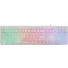 Клавиатура Оклик 550ML белый USB slim Multimedia LED (1061618) кабель 1.5м