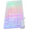 Клавиатура Оклик 550ML белый USB slim Multimedia LED (1061618) кабель 1.5м