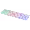 Клавиатура Оклик 550ML белый USB slim Multimedia LED (1061618) кабель 1.5м