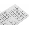 Клавиатура Оклик 550ML белый USB slim Multimedia LED (1061618) кабель 1.5м