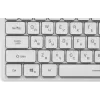 Клавиатура Оклик 550ML белый USB slim Multimedia LED (1061618) кабель 1.5м