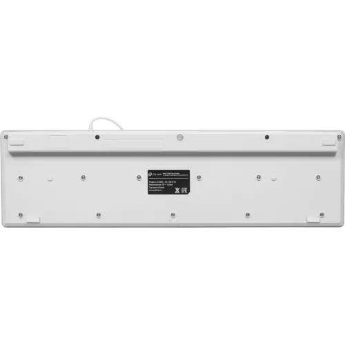 Клавиатура Оклик 550ML белый USB slim Multimedia LED (1061618) кабель 1.5м