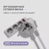 Сетевой фильтр Buro 300SL-5-G 5м (3 розетки) серый (пакет ПЭ)