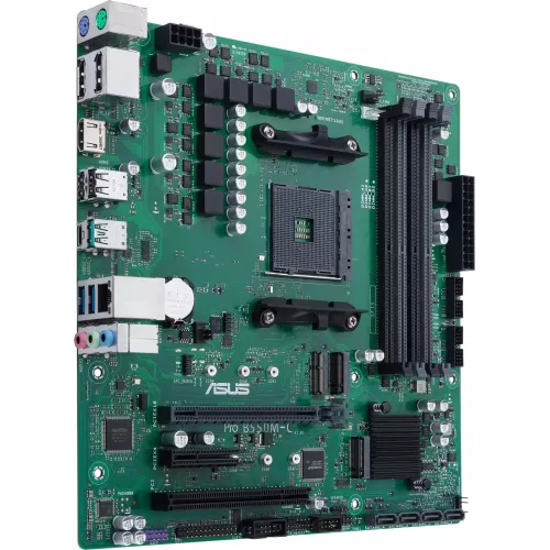 Материнская плата Asus PRO B550M-C/CSM Soc-AM4 AMD B550 4xDDR4 mATX AC`97 8ch(7.1) GbLAN RAID+HDMI+DP