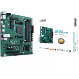 Материнская плата Asus PRO B550M-C/CSM Soc-AM4 AMD B550 4xDDR4 mATX AC`97 8ch(7.1) GbLAN RAID+HDMI+DP