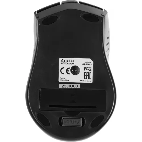 Мышь A4Tech V-Track G9-500FS черный оптическая 1200dpi silent беспров. USB 4but