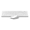 Клавиатура + мышь A4Tech Fstyler F1010 клав:белый/серый мышь:белый/серый USB Multimedia (F1010 WHITE)