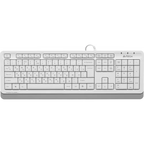 Клавиатура + мышь A4Tech Fstyler F1010 клав:белый/серый мышь:белый/серый USB Multimedia (F1010 WHITE)