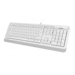 Клавиатура + мышь A4Tech Fstyler F1010 клав:белый/серый мышь:белый/серый USB Multimedia (F1010 WHITE)