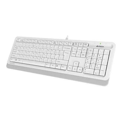 Клавиатура + мышь A4Tech Fstyler F1010 клав:белый/серый мышь:белый/серый USB Multimedia (F1010 WHITE)