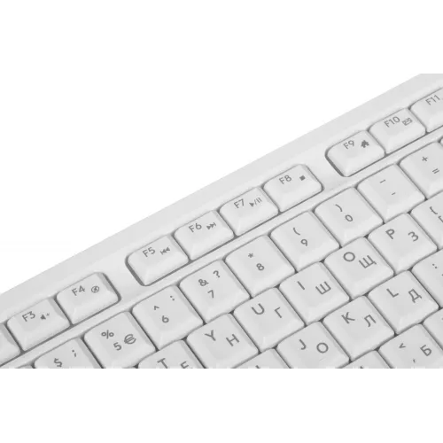 Клавиатура + мышь A4Tech Fstyler F1010 клав:белый/серый мышь:белый/серый USB Multimedia (F1010 WHITE)