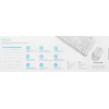 Клавиатура + мышь A4Tech Fstyler F1010 клав:белый/серый мышь:белый/серый USB Multimedia (F1010 WHITE)