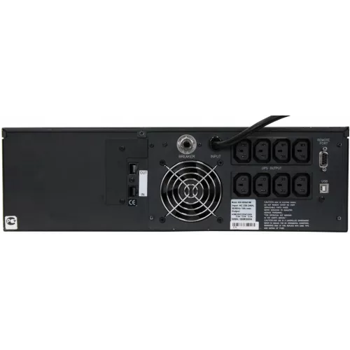 Источник бесперебойного питания Powercom King Pro RM KIN-3000AP LCD 2400Вт 3000ВА черный