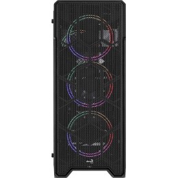 Корпус Aerocool Ore Saturn FRGB-G-BK-v1 черный без БП ATX 3x120mm 2xUSB2.0 1xUSB3.0 audio CardReader bott PSU