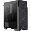 Корпус Aerocool Ore Saturn FRGB-G-BK-v1 черный без БП ATX 3x120mm 2xUSB2.0 1xUSB3.0 audio CardReader bott PSU