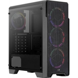 Корпус Aerocool Ore Saturn FRGB-G-BK-v1 черный без БП ATX 3x120mm 2xUSB2.0 1xUSB3.0 audio CardReader bott PSU