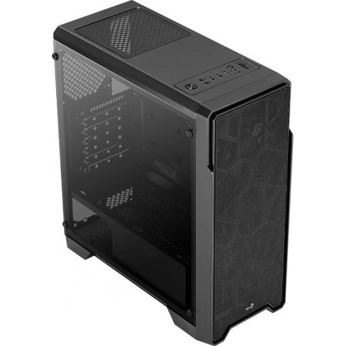 Корпус Aerocool Ore Saturn FRGB-G-BK-v1 черный без БП ATX 3x120mm 2xUSB2.0 1xUSB3.0 audio CardReader bott PSU