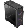 Корпус Aerocool Ore Saturn FRGB-G-BK-v1 черный без БП ATX 3x120mm 2xUSB2.0 1xUSB3.0 audio CardReader bott PSU