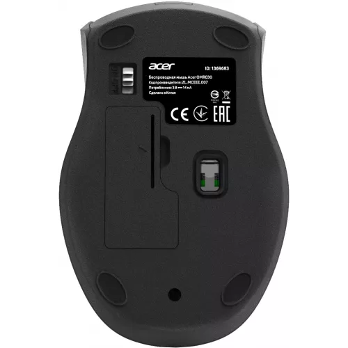 Мышь Acer OMR030 черный оптическая 1600dpi беспров. USB 4but (ZL.MCEEE.007)