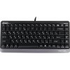 Клавиатура A4Tech FK11 черный USB slim (FK11 USB (GREY)) кабель 1.5м