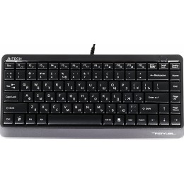 Клавиатура A4Tech FK11 черный USB slim (FK11 USB (GREY)) кабель 1.5м