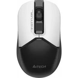 Мышь A4Tech Fstyler FG12S Panda белый/черный оптическая 1200dpi silent беспров. USB 3but