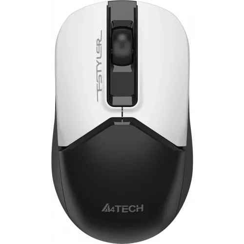 Мышь A4Tech Fstyler FG12S Panda белый/черный оптическая 1200dpi silent беспров. USB 3but