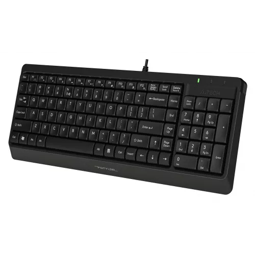 Клавиатура + мышь A4Tech Fstyler F1512 клав:черный мышь:черный USB (F1512 BLACK)