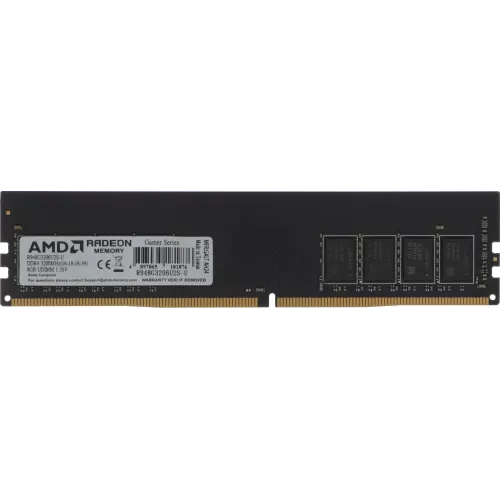 Память DDR4 8Gb 3200MHz AMD R948G3206U2S-U Radeon R9 Gamer Series RTL Gaming PC4-25600 CL16 DIMM 288-pin 1.35В Ret