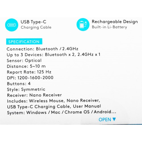 Мышь A4Tech Fstyler FB10C черный оптическая 2000dpi беспров. BT/Radio USB 4but (FB10C STONE BLACK)