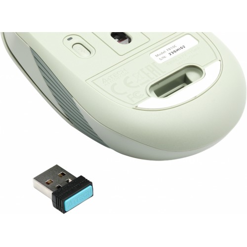 Мышь A4Tech Fstyler FB10C зеленый оптическая 2000dpi беспров. BT/Radio USB 4but (FB10C MATCHA GREEN)