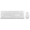 Клавиатура + мышь A4Tech Fstyler FG1012 клав:белый мышь:белый USB беспроводная Multimedia (FG1012 WHITE)