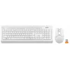 Клавиатура + мышь A4Tech Fstyler FG1012 клав:белый мышь:белый USB беспроводная Multimedia (FG1012 WHITE)