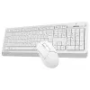 Клавиатура + мышь A4Tech Fstyler FG1012 клав:белый мышь:белый USB беспроводная Multimedia (FG1012 WHITE)