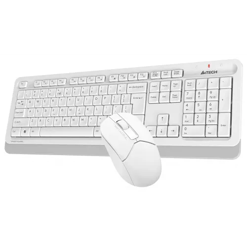 Клавиатура + мышь A4Tech Fstyler FG1012 клав:белый мышь:белый USB беспроводная Multimedia (FG1012 WHITE)