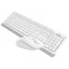 Клавиатура + мышь A4Tech Fstyler FG1012 клав:белый мышь:белый USB беспроводная Multimedia (FG1012 WHITE)